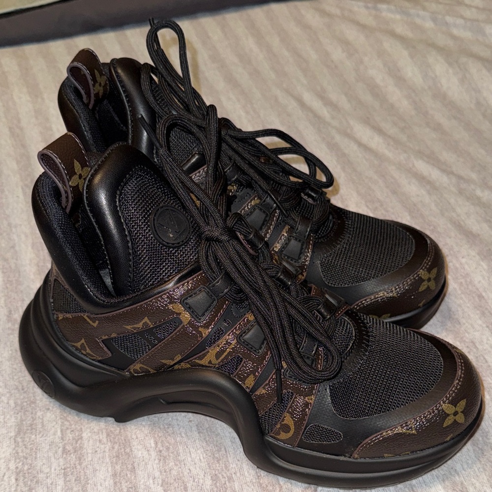 Black and Brown Sneakers